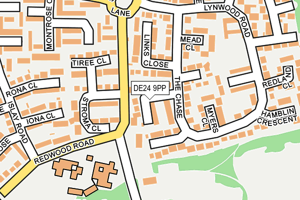 DE24 9PP map - OS OpenMap – Local (Ordnance Survey)