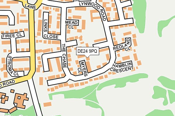 DE24 9PQ map - OS OpenMap – Local (Ordnance Survey)