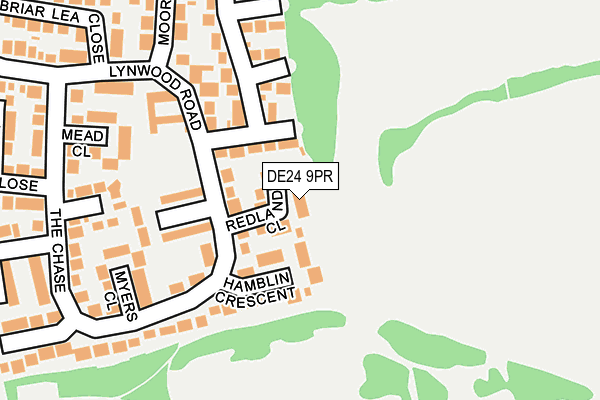 DE24 9PR map - OS OpenMap – Local (Ordnance Survey)