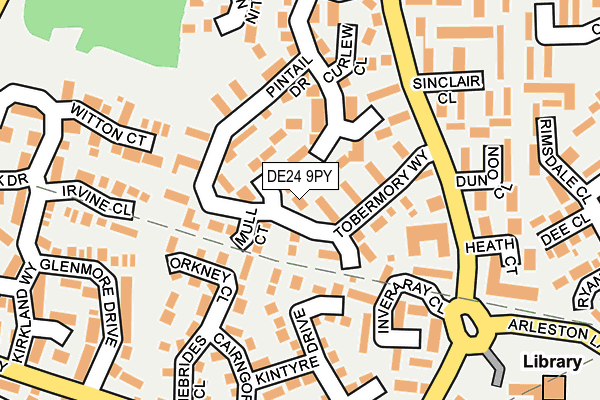 DE24 9PY map - OS OpenMap – Local (Ordnance Survey)