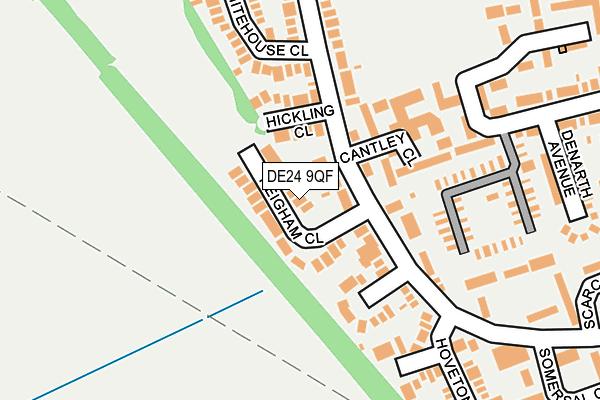 DE24 9QF map - OS OpenMap – Local (Ordnance Survey)