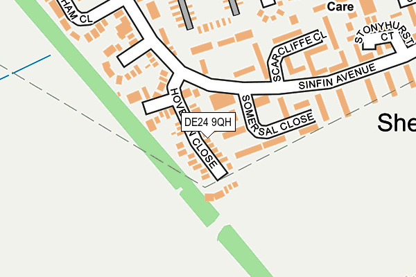 DE24 9QH map - OS OpenMap – Local (Ordnance Survey)
