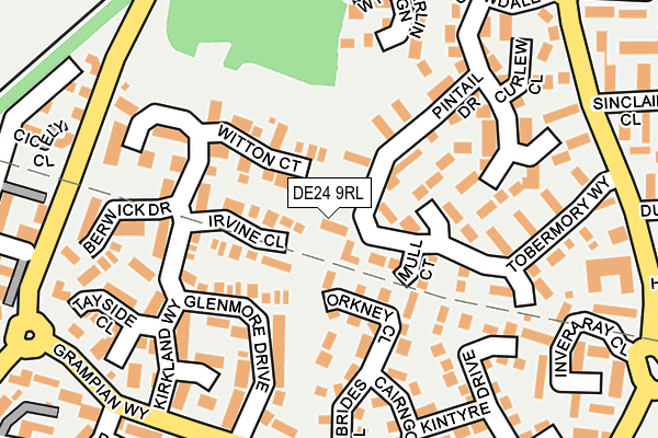 DE24 9RL map - OS OpenMap – Local (Ordnance Survey)