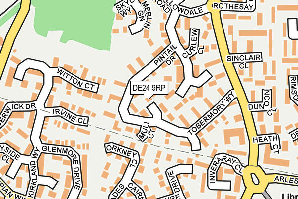 DE24 9RP map - OS OpenMap – Local (Ordnance Survey)