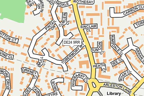 DE24 9RR map - OS OpenMap – Local (Ordnance Survey)