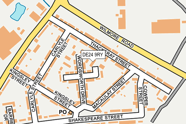 DE24 9RY map - OS OpenMap – Local (Ordnance Survey)