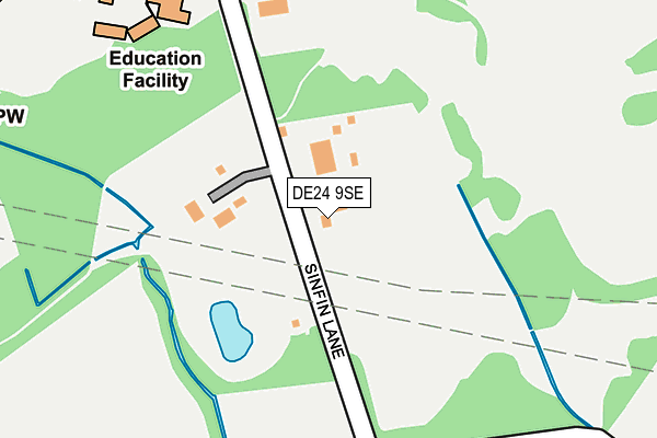 DE24 9SE map - OS OpenMap – Local (Ordnance Survey)