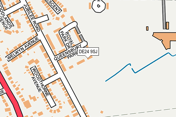 DE24 9SJ map - OS OpenMap – Local (Ordnance Survey)