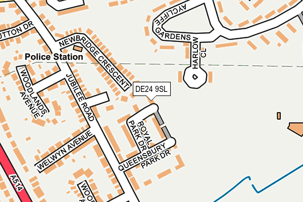 DE24 9SL map - OS OpenMap – Local (Ordnance Survey)