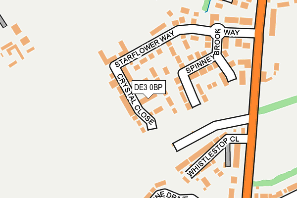 DE3 0BP map - OS OpenMap – Local (Ordnance Survey)