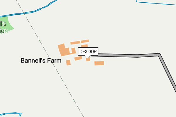 DE3 0DP map - OS OpenMap – Local (Ordnance Survey)