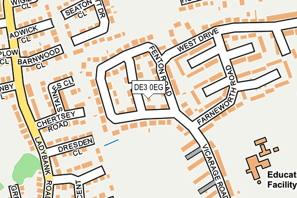 DE3 0EG map - OS OpenMap – Local (Ordnance Survey)