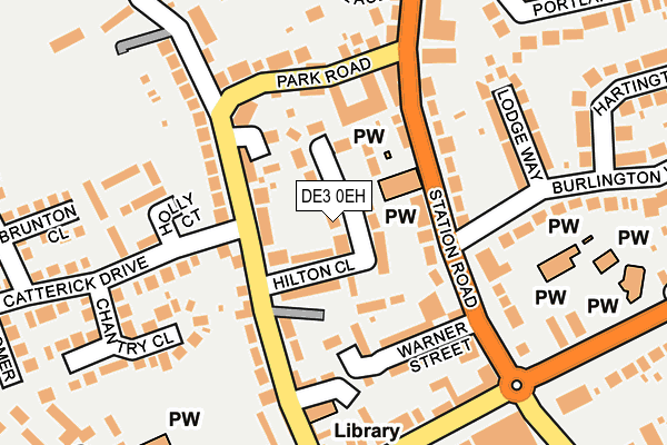 DE3 0EH map - OS OpenMap – Local (Ordnance Survey)