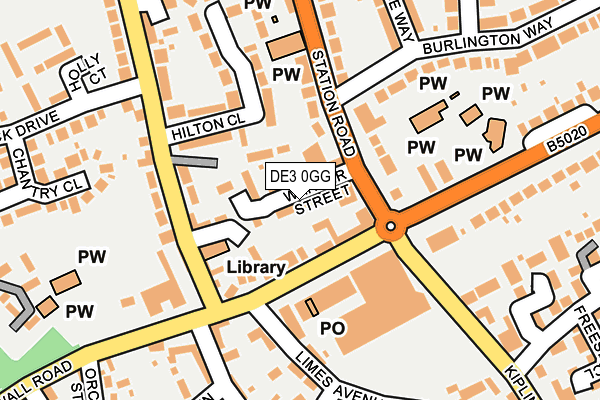 DE3 0GG map - OS OpenMap – Local (Ordnance Survey)