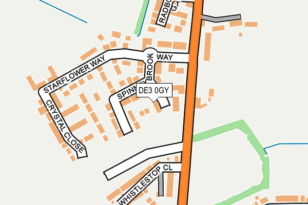 DE3 0GY map - OS OpenMap – Local (Ordnance Survey)