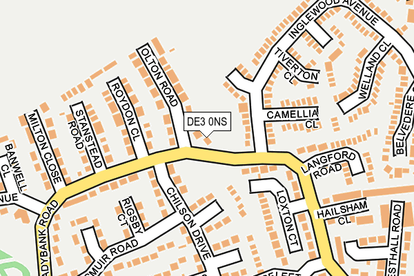 DE3 0NS map - OS OpenMap – Local (Ordnance Survey)