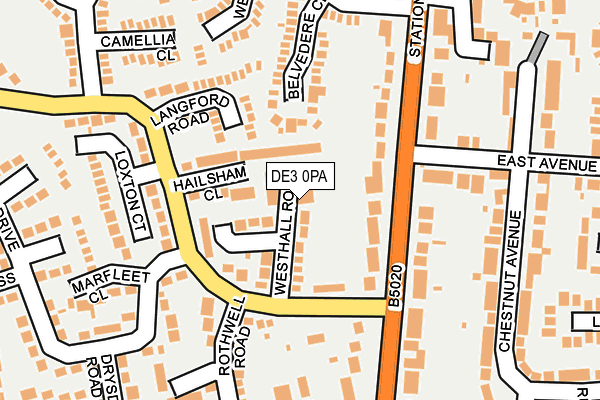 DE3 0PA map - OS OpenMap – Local (Ordnance Survey)