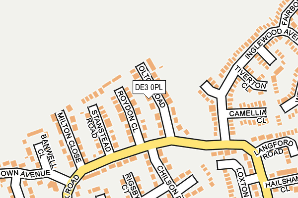 DE3 0PL map - OS OpenMap – Local (Ordnance Survey)