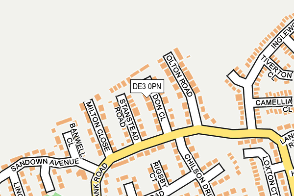 DE3 0PN map - OS OpenMap – Local (Ordnance Survey)