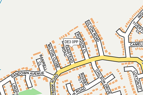 DE3 0PP map - OS OpenMap – Local (Ordnance Survey)