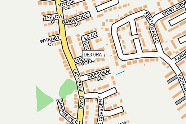 DE3 0RA map - OS OpenMap – Local (Ordnance Survey)