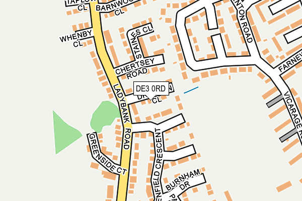 DE3 0RD map - OS OpenMap – Local (Ordnance Survey)