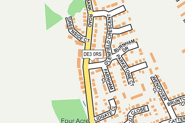 DE3 0RS map - OS OpenMap – Local (Ordnance Survey)