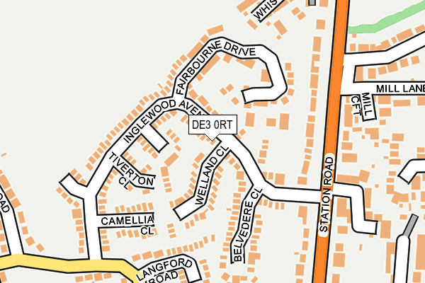 DE3 0RT map - OS OpenMap – Local (Ordnance Survey)