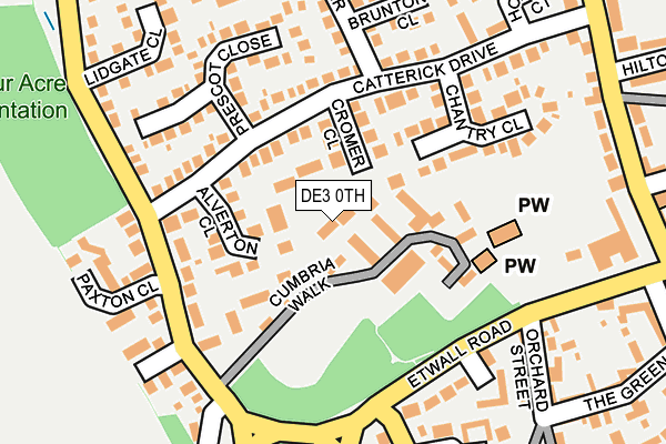 DE3 0TH map - OS OpenMap – Local (Ordnance Survey)
