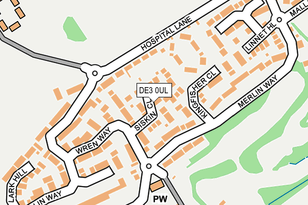 DE3 0UL map - OS OpenMap – Local (Ordnance Survey)