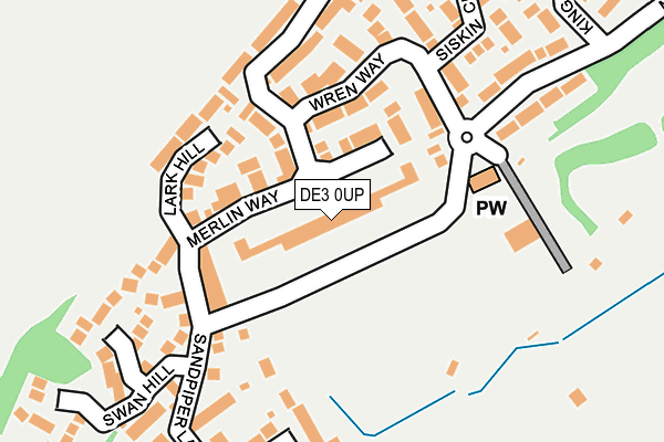 DE3 0UP map - OS OpenMap – Local (Ordnance Survey)