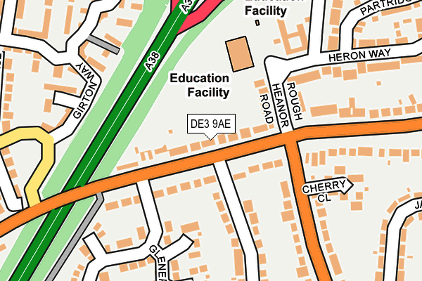 Map of THE OAKLANDS GROUP LIMITED at local scale