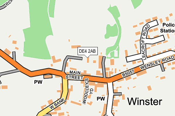 DE4 2AB map - OS OpenMap – Local (Ordnance Survey)