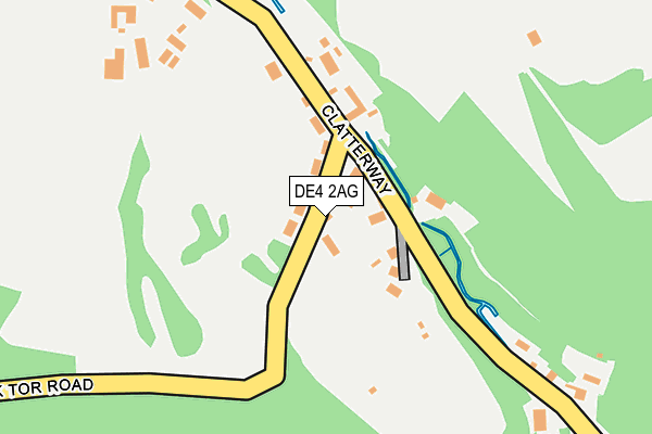 DE4 2AG map - OS OpenMap – Local (Ordnance Survey)
