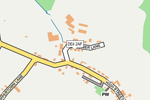 DE4 2AP map - OS OpenMap – Local (Ordnance Survey)