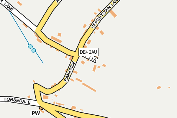 DE4 2AU map - OS OpenMap – Local (Ordnance Survey)