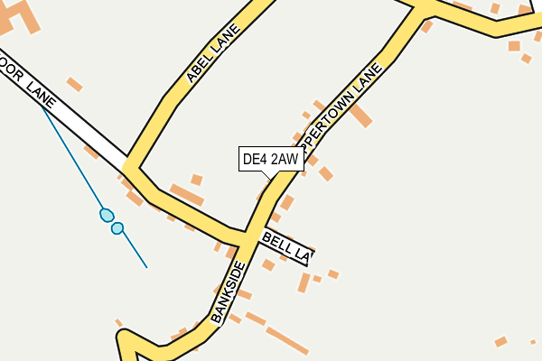 DE4 2AW map - OS OpenMap – Local (Ordnance Survey)
