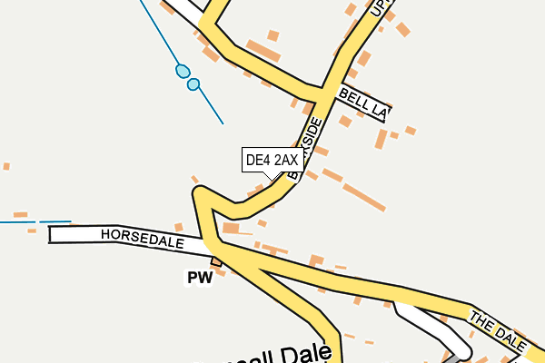 DE4 2AX map - OS OpenMap – Local (Ordnance Survey)