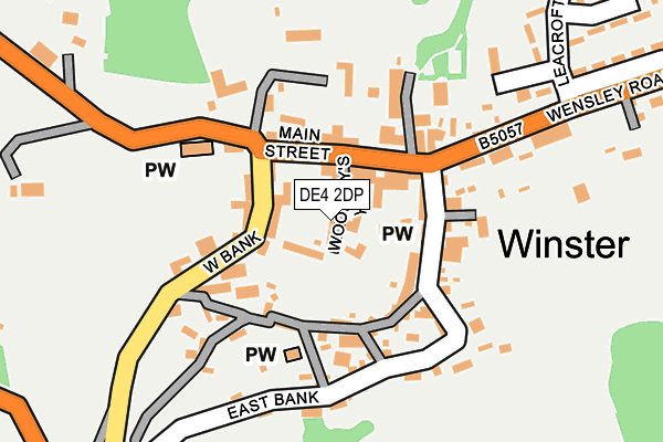 DE4 2DP map - OS OpenMap – Local (Ordnance Survey)