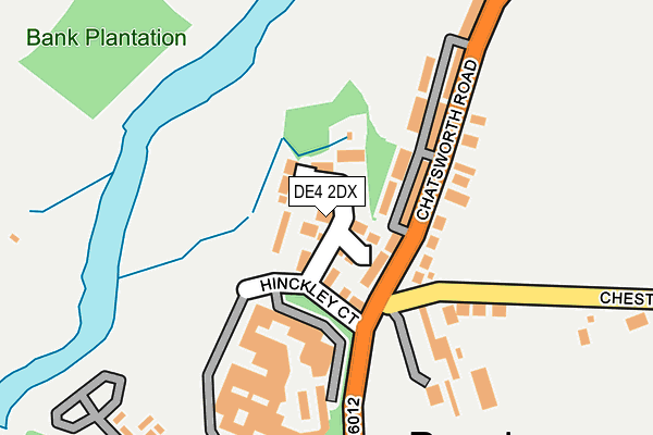 DE4 2DX map - OS OpenMap – Local (Ordnance Survey)