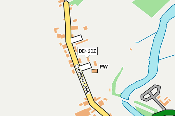DE4 2DZ map - OS OpenMap – Local (Ordnance Survey)