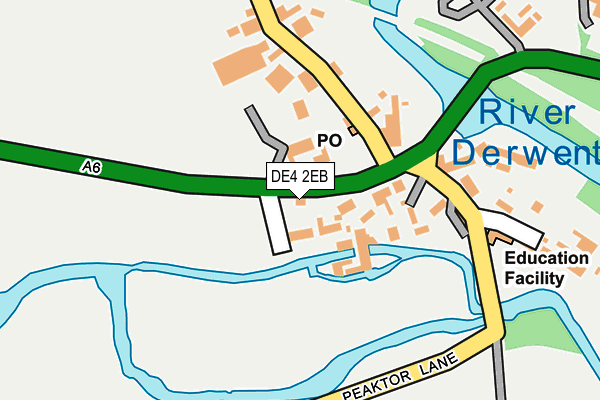 DE4 2EB map - OS OpenMap – Local (Ordnance Survey)