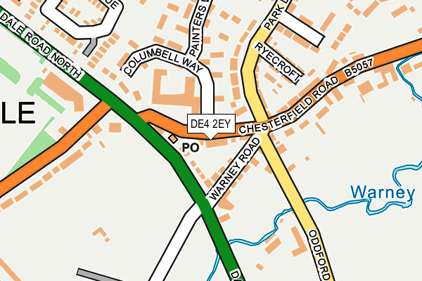 DE4 2EY map - OS OpenMap – Local (Ordnance Survey)
