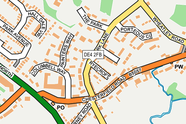 DE4 2FB map - OS OpenMap – Local (Ordnance Survey)