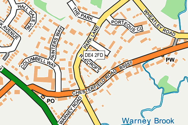 DE4 2FD map - OS OpenMap – Local (Ordnance Survey)