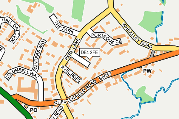 DE4 2FE map - OS OpenMap – Local (Ordnance Survey)