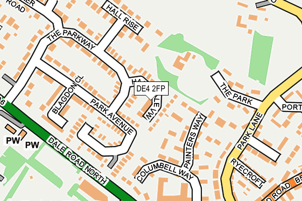 DE4 2FP map - OS OpenMap – Local (Ordnance Survey)