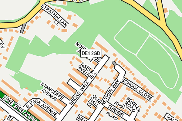 DE4 2GD map - OS OpenMap – Local (Ordnance Survey)