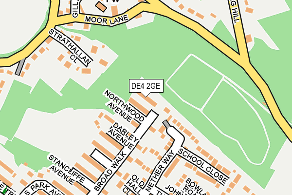 DE4 2GE map - OS OpenMap – Local (Ordnance Survey)