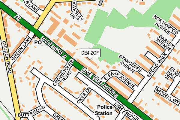 DE4 2GF map - OS OpenMap – Local (Ordnance Survey)